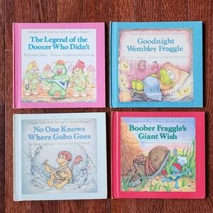 Set of 4 Vintage Fraggle Rock Weekly Reader Hardcover Book Jim Henson Muppets
